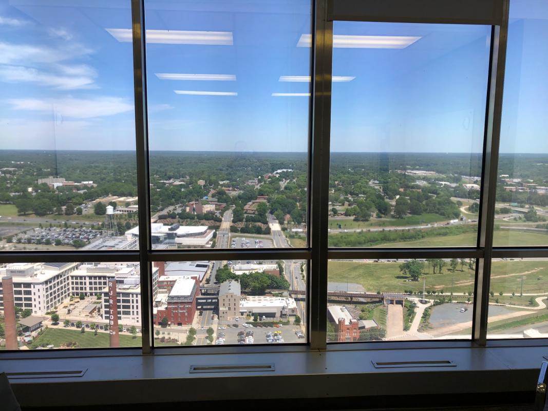 The View From The WJ Office In Winston-Salem